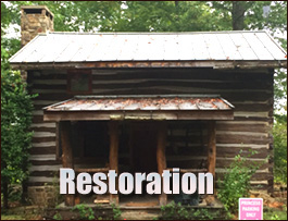 Historic Log Cabin Restoration  Person County, North Carolina